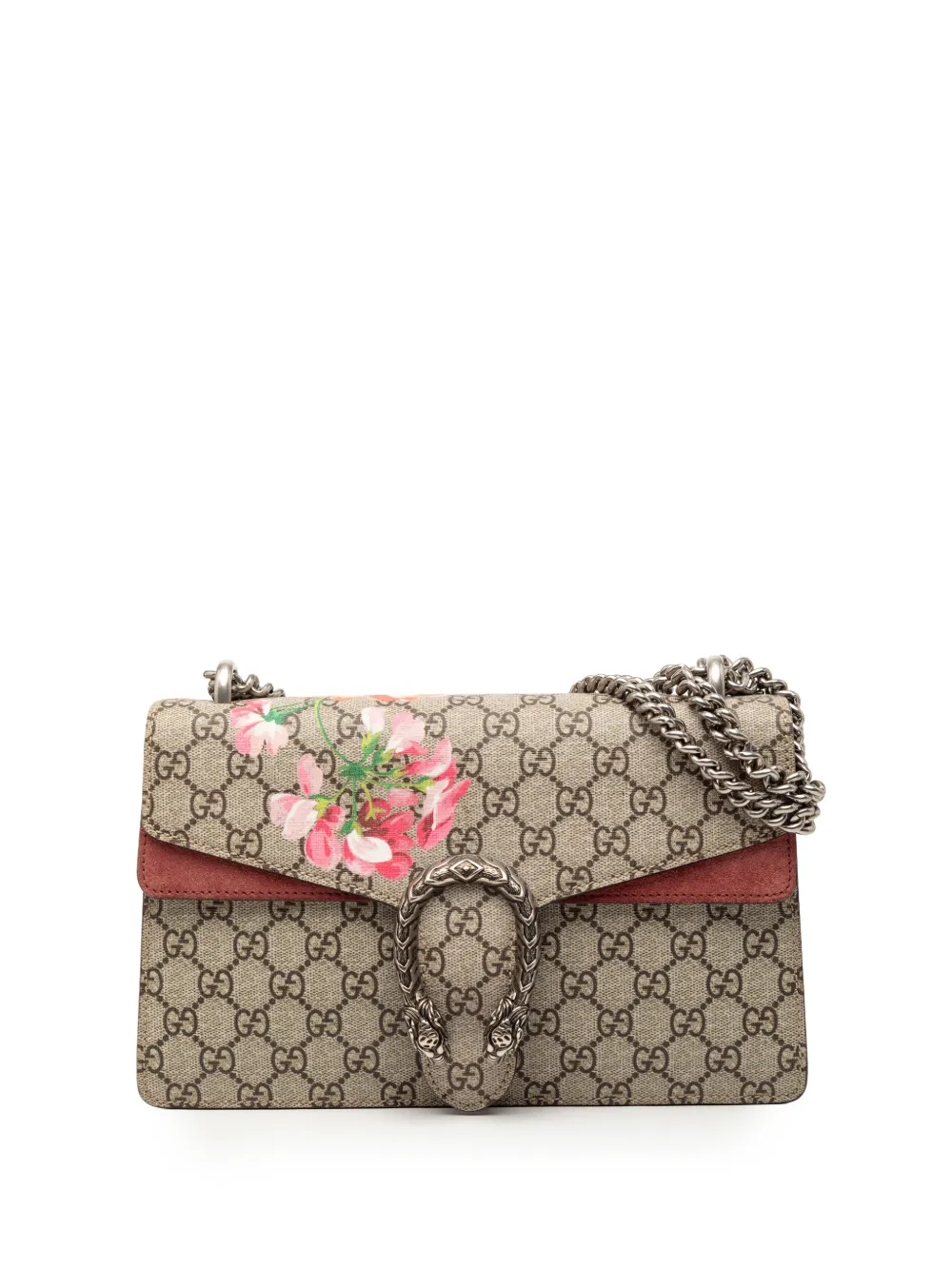 Gucci Pre-Owned 2016-2026 Small GG Supreme Blooms Dionysus shoulder bag - Marrone