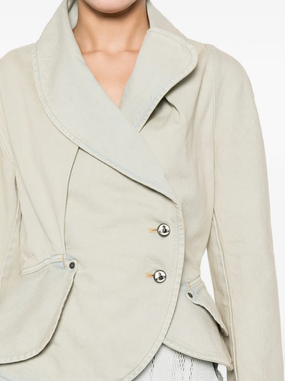 Vivienne Westwood Asymmetrisch jack Blauw