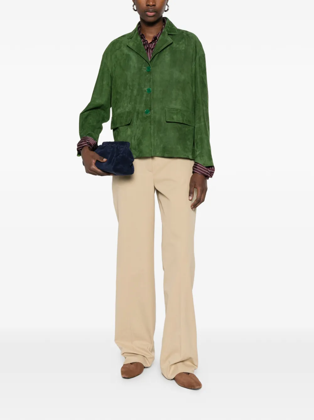  Salvatore Santoro Button Pocket Jacket - Green 