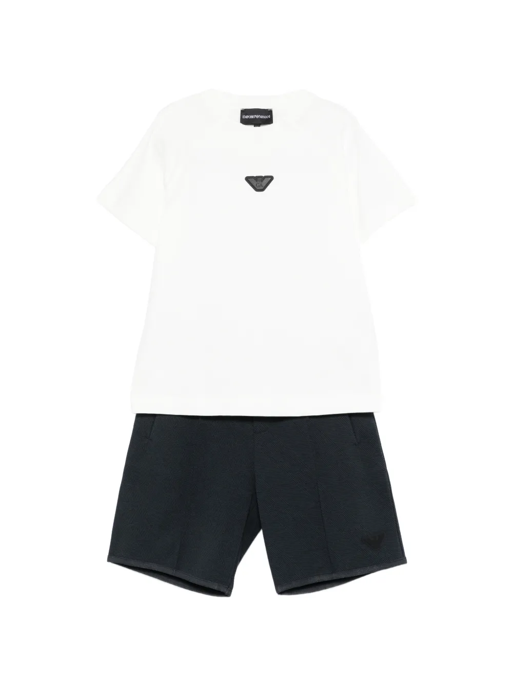 Emporio Armani Kids logo-detail tracksuit - Bianco