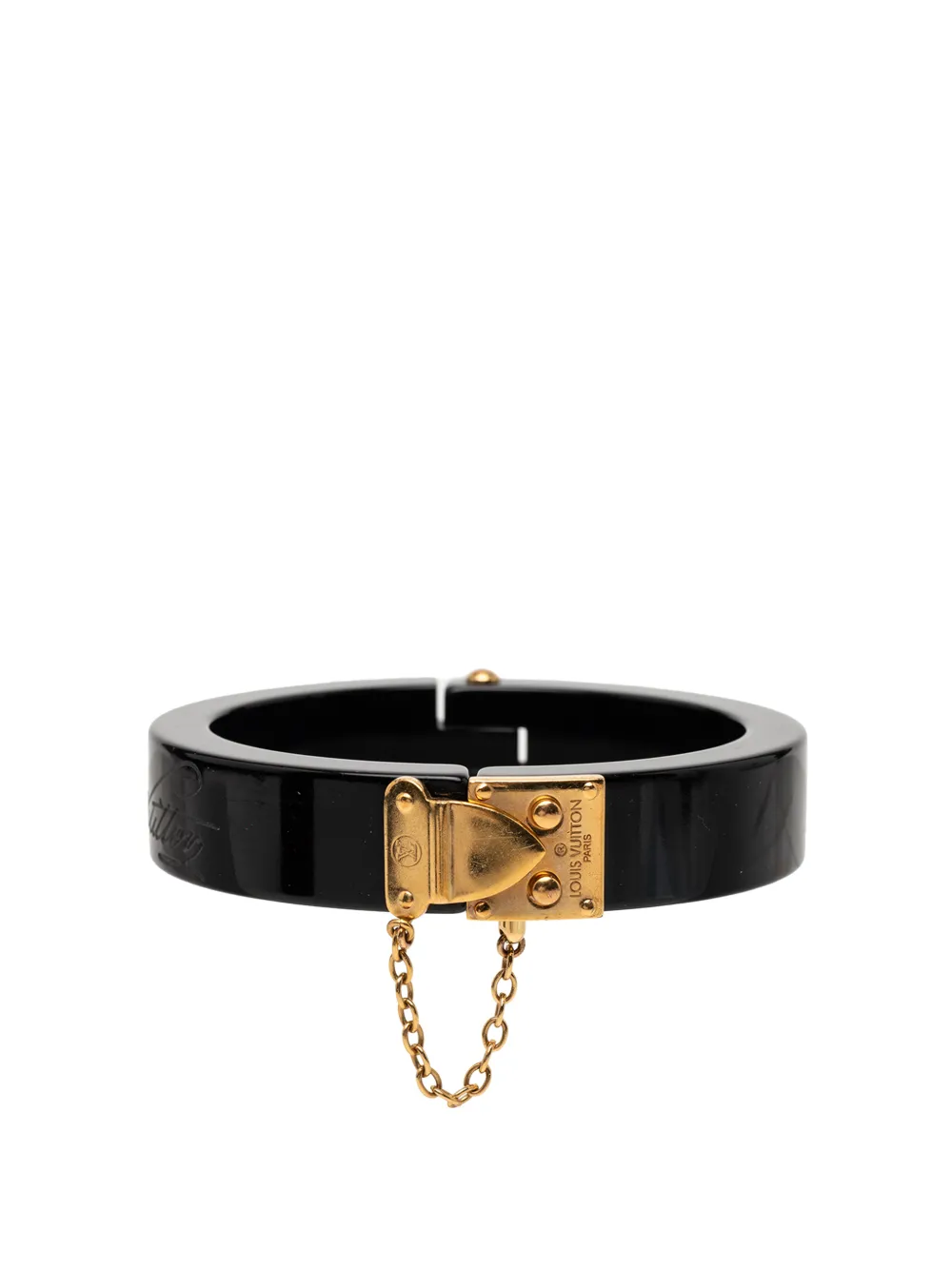 Louis Vuitton Pre-Owned Bracciale Lock Me in resina 2011 - Nero