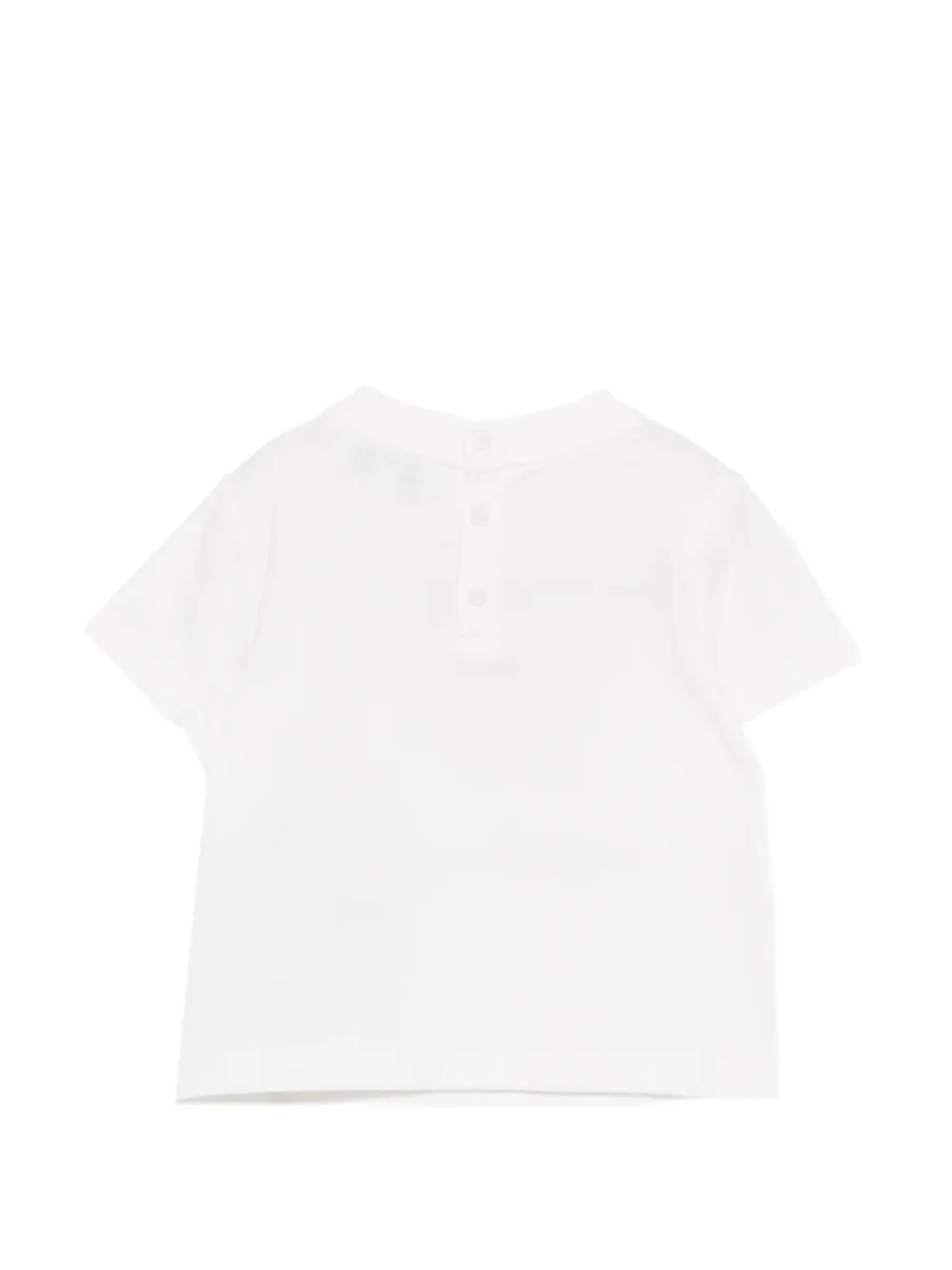 Emporio Armani Kids Honkbal T-shirt met grafische print Wit