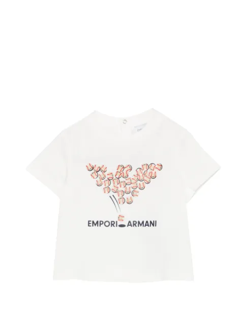 Emporio Armani Kids تيشيرت بيسبول بزينة جرافيك