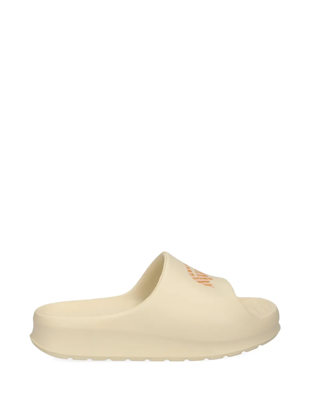 Lacoste logo-print slides Beige