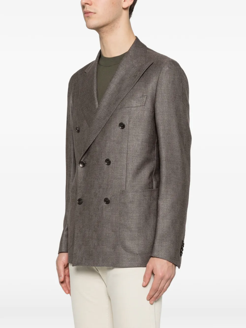 Tagliatore Blazer met dubbele rij knopen Bruin