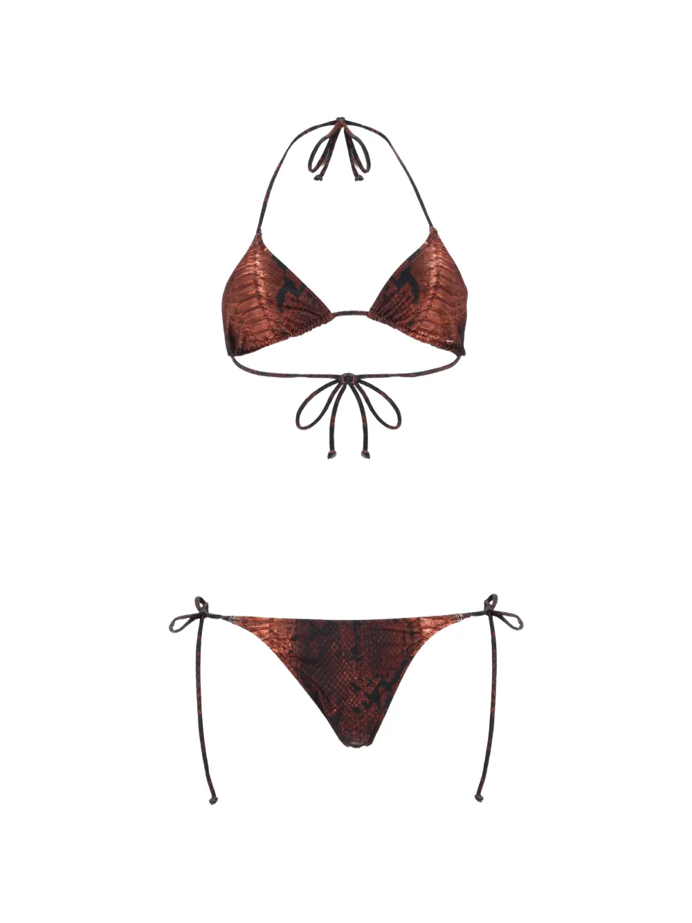Jean Paul Gaultier printed bikini - Braun