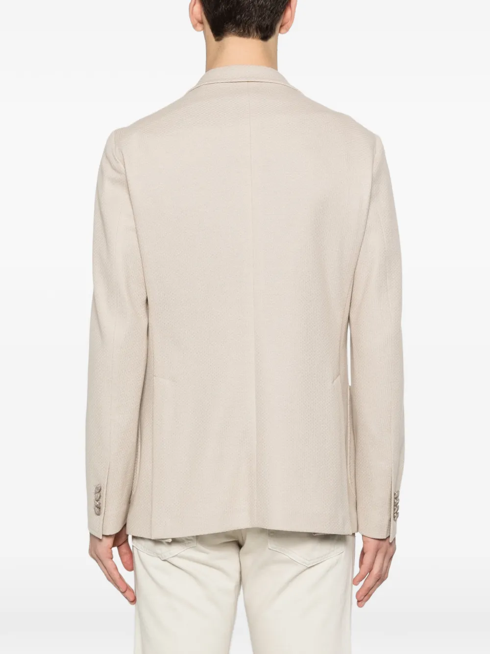 Tagliatore Blazer met twee knopen en textuur Beige
