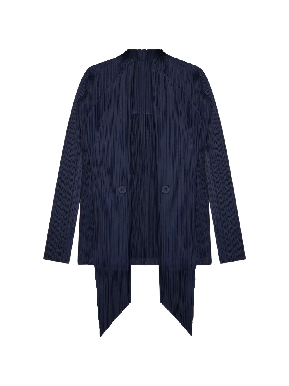 Pleats Please Issey Miyake pleated cardigan - Blue