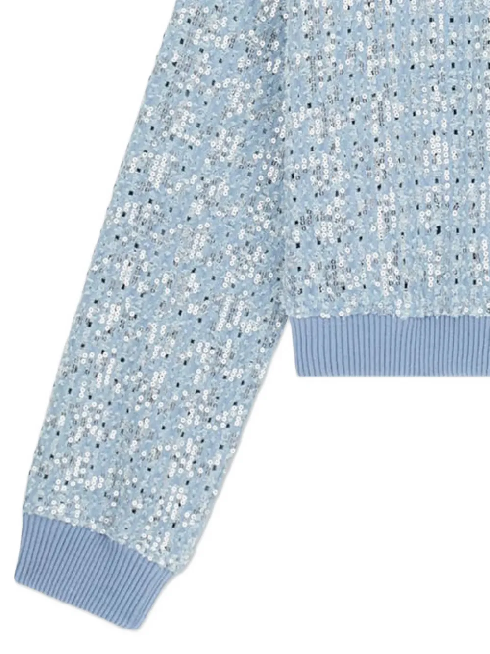  Guess Kids Sequin-embellished Bomber Jacket - Blue 