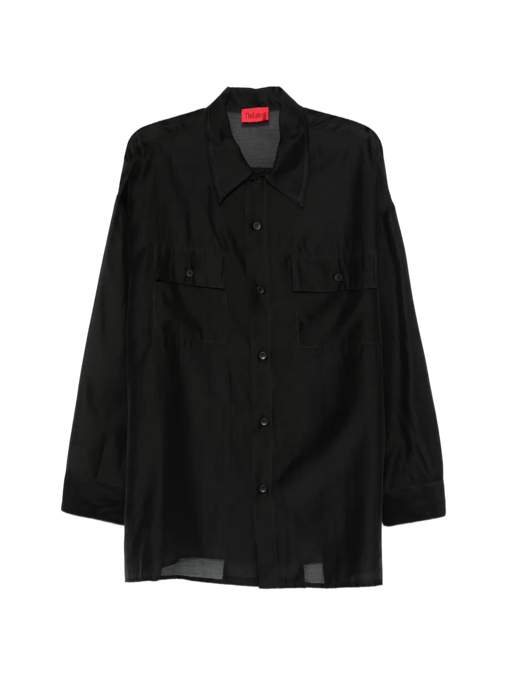 THELATEST Daria chest-pocket shirt - Nero