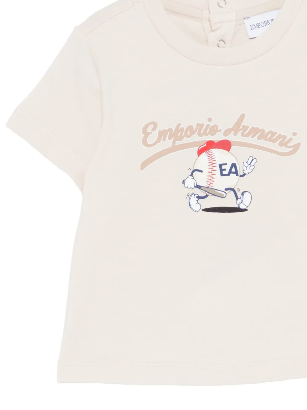 Emporio Armani Kids T-shirt met print Beige