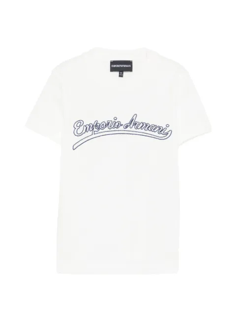 Emporio Armani Kids embroidered T-shirt