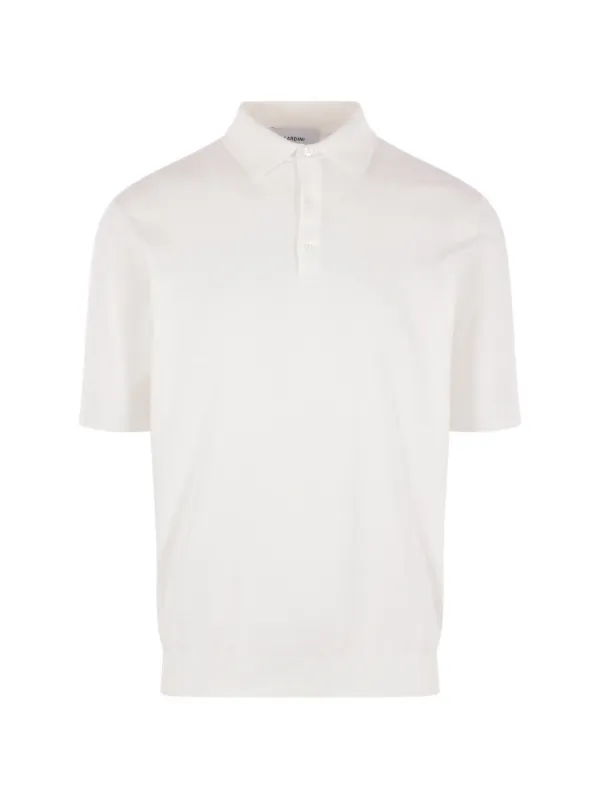 Lardini Buttoned Polo Shirt in White