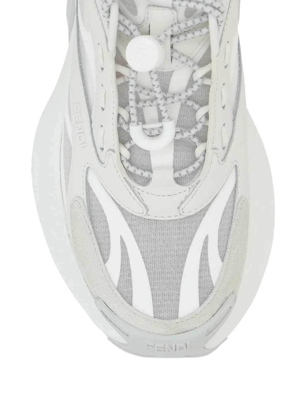 FENDI logo-lettering sneakers Wit