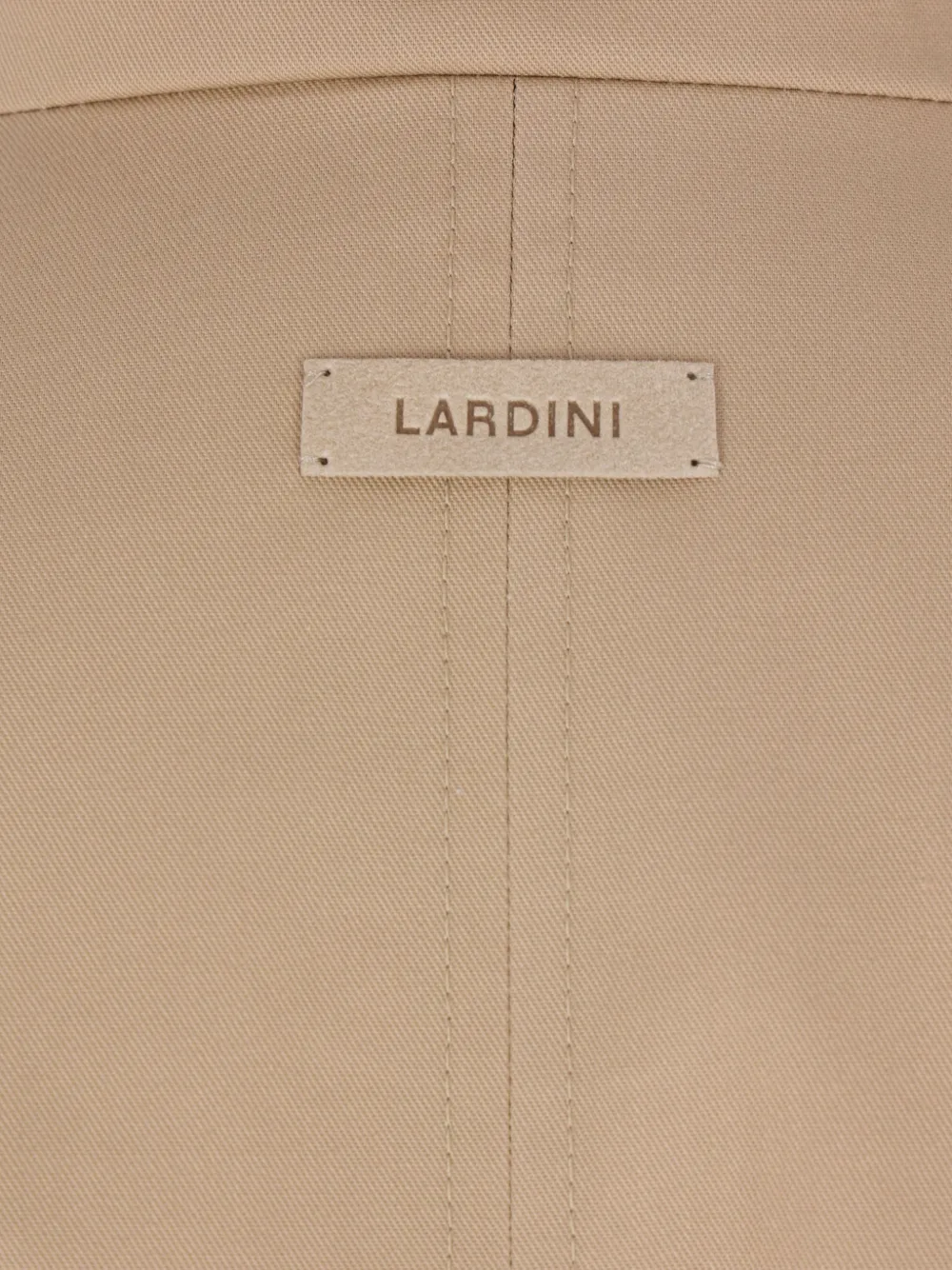 Lardini Bomberjack met hoge hals en logo Beige