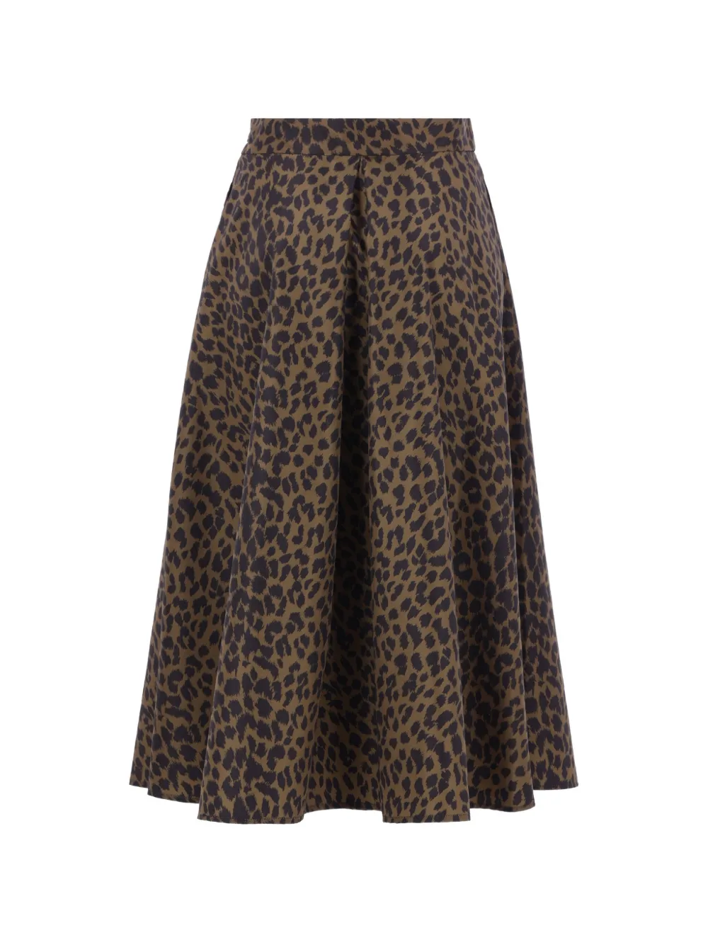  Aspesi Animal-print Midi Skirt - Brown 
