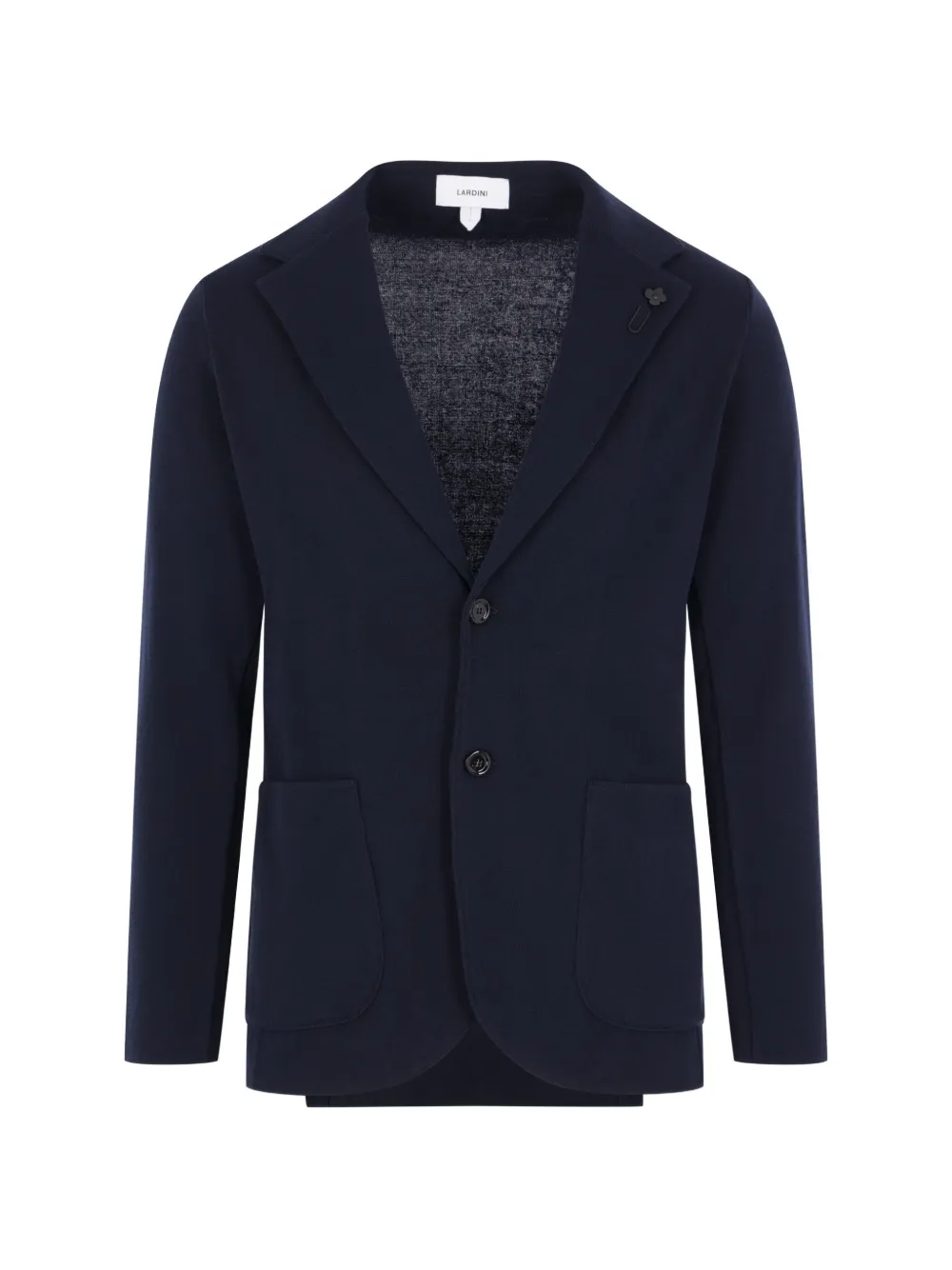 Lardini logo-detail single-breasted blazer - Blu