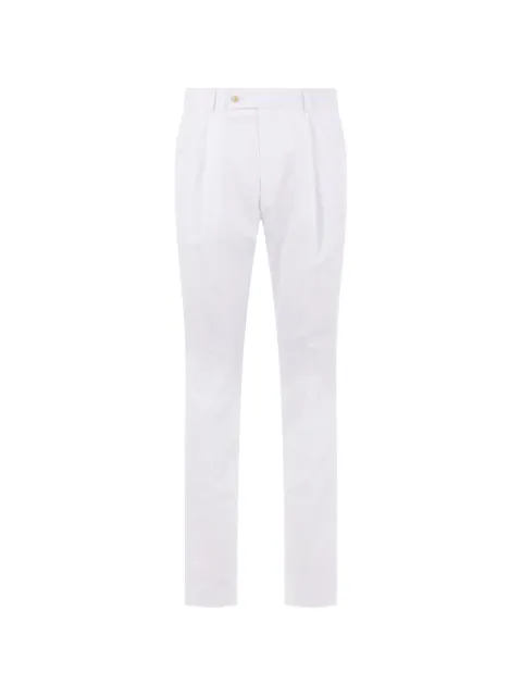 Caruso buttoned straight-leg trousers