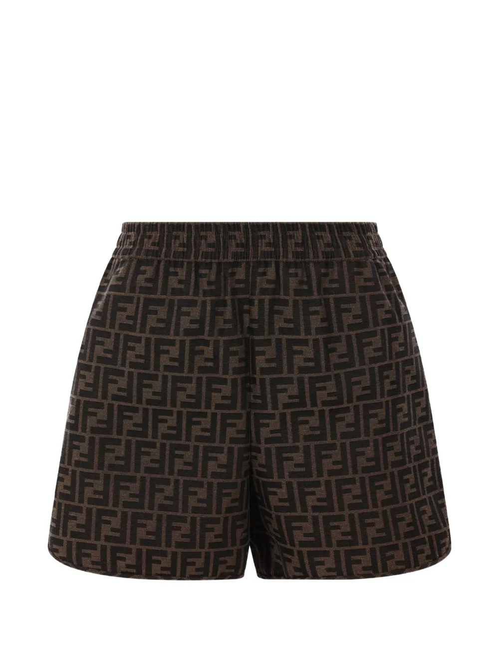 FENDI FF-motif shorts - Brown