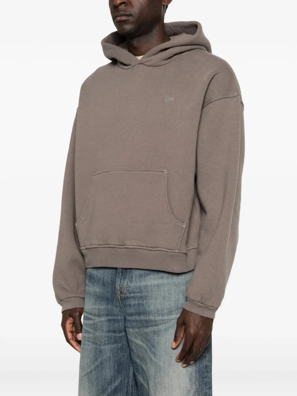 ERL Hoodie met afwerking Bruin
