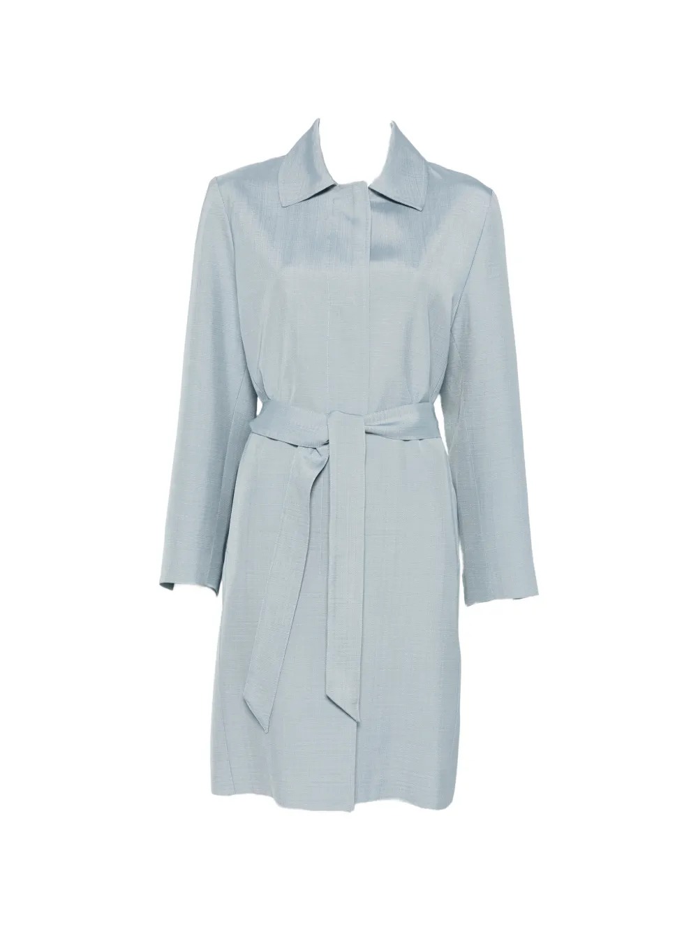 P.A.R.O.S.H. Rania long-sleeve belt coat - Blu