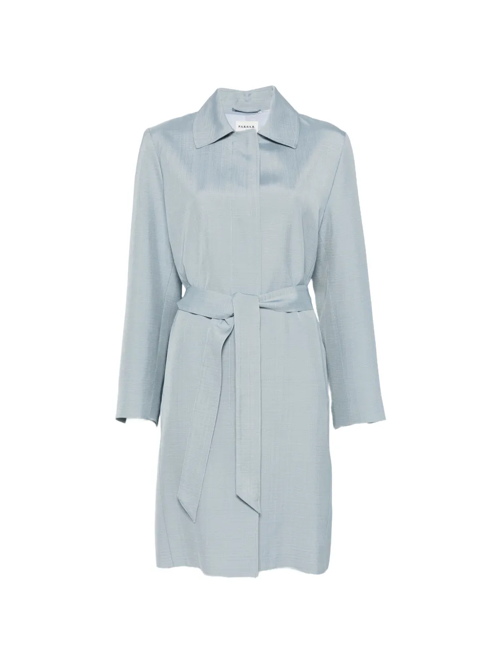 P.A.R.O.S.H. Rania long-sleeve belt coat - Blu