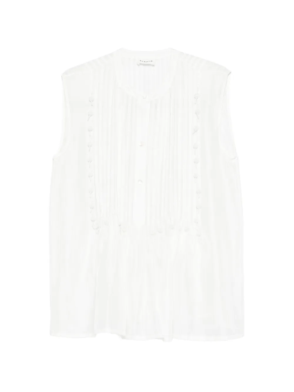 P.A.R.O.S.H. Sadio button-embellished blouse - Bianco