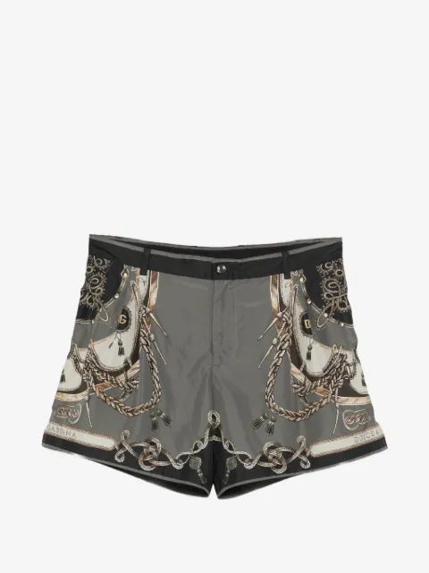 Dolce & Gabbana graphic-print swim shorts