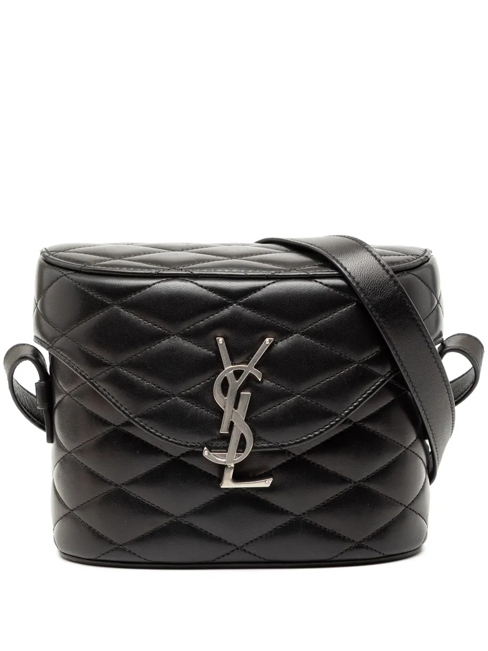 Saint Laurent Pre-Owned 2000-2025 Quilted Lambskin Monogram June Box Bag crossbody bag - Nero