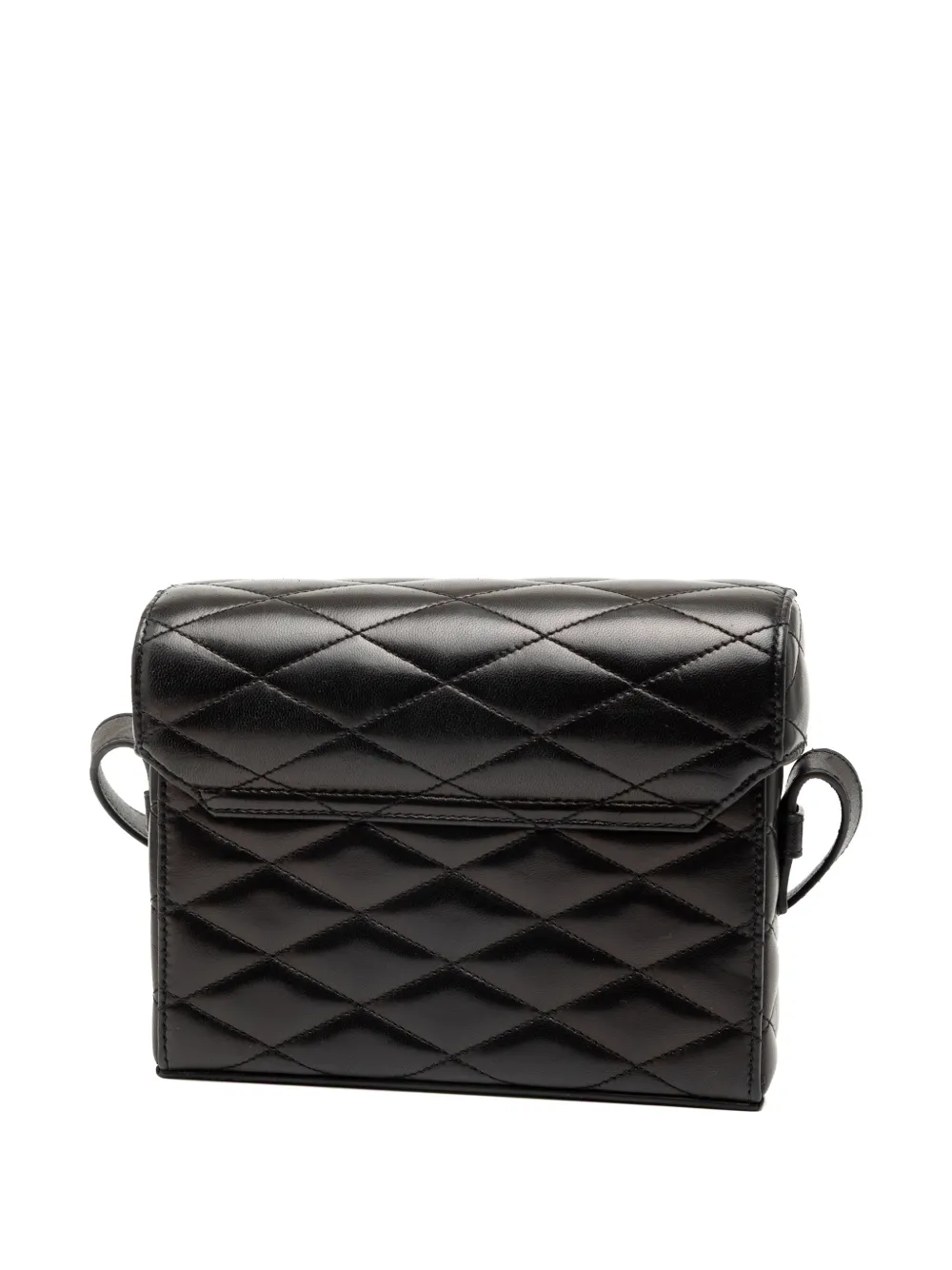  Saint Laurent Pre-owned Bandolera Monogram June De Piel De Borrego Con Diseño Acolchado 2000-2025 - Negro 