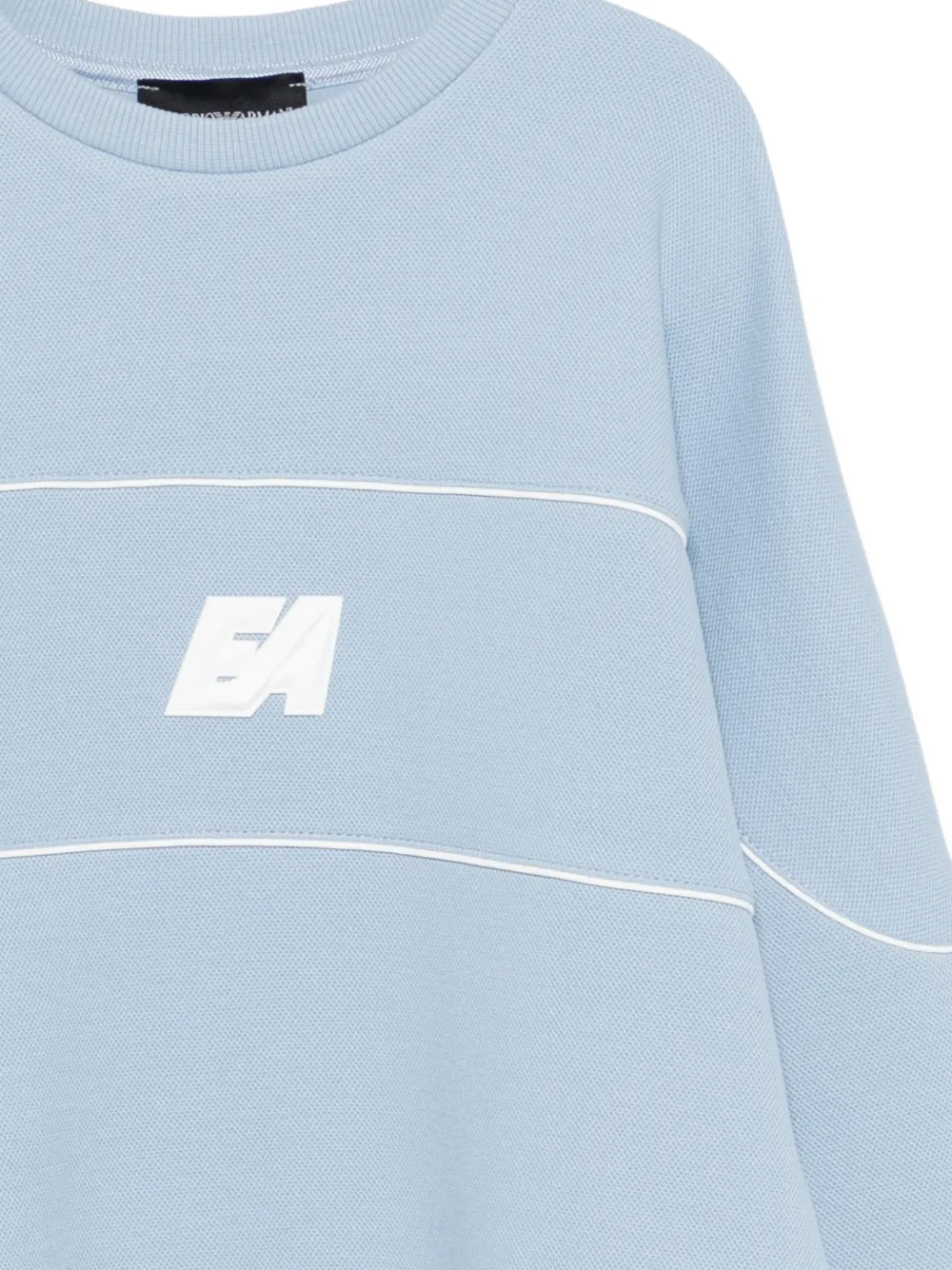 Emporio Armani Kids Sweater met logo Blauw