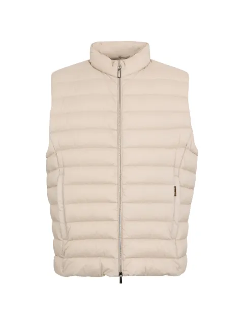 Moorer padded high-neck gilet