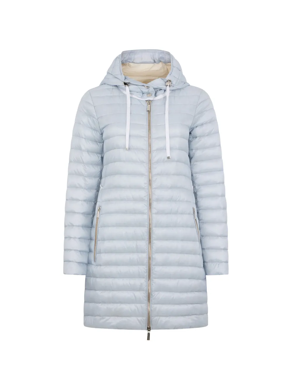 Moorer quilted hooded coat - Blu
