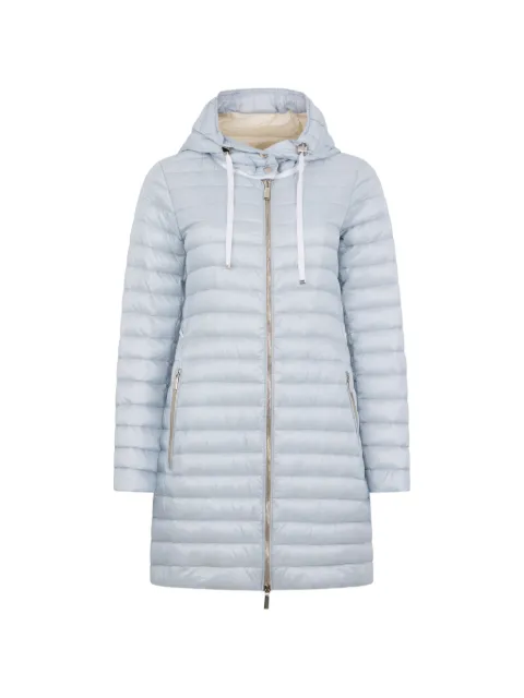 Moorer quilted hooded coat
