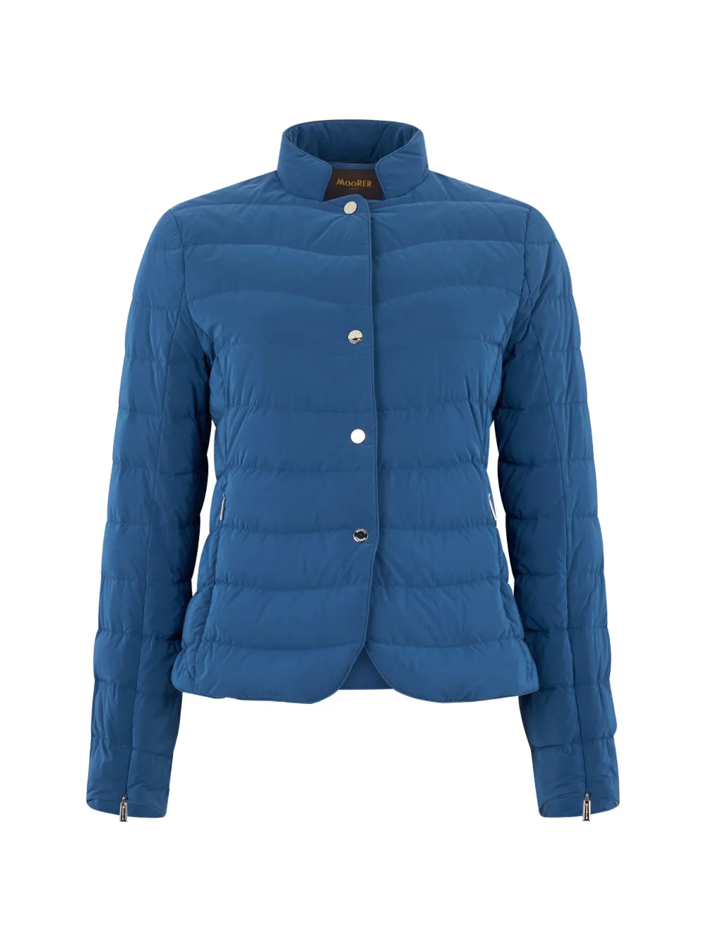 Moorer button quilted jacket - Blu