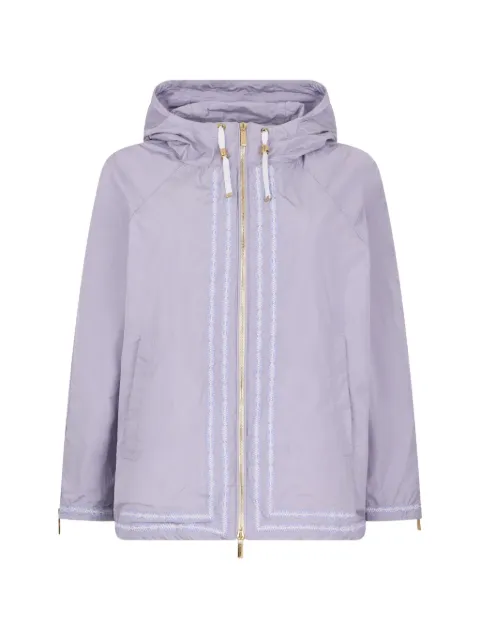 Moorer zip-up hooded jacket
