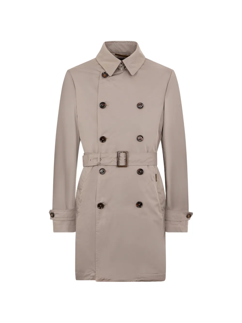 Moorer belted double-breasted trench coat - Toni neutri