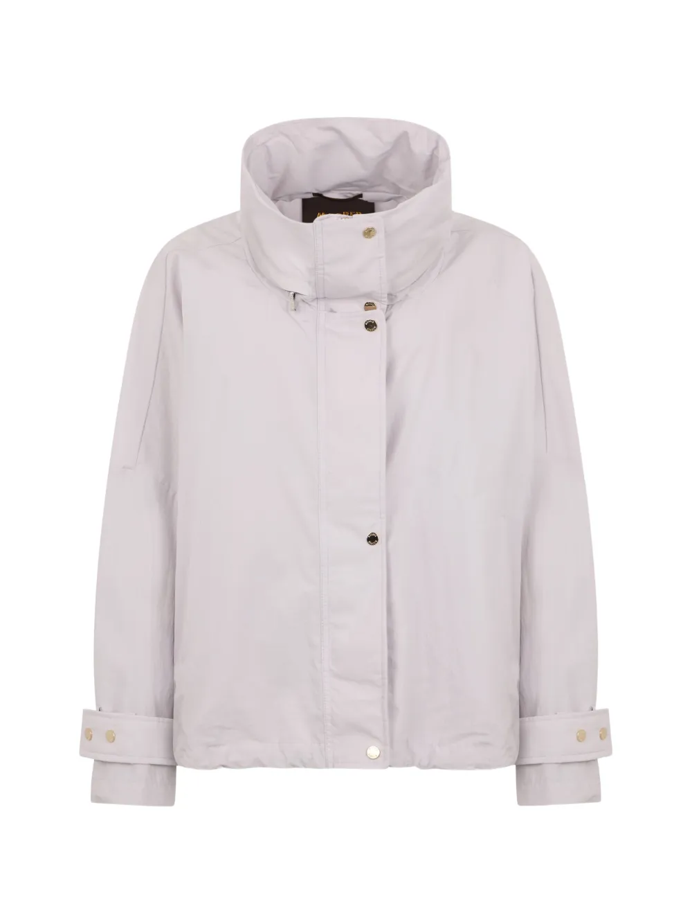 Moorer high-neck buttoned jacket - Grigio