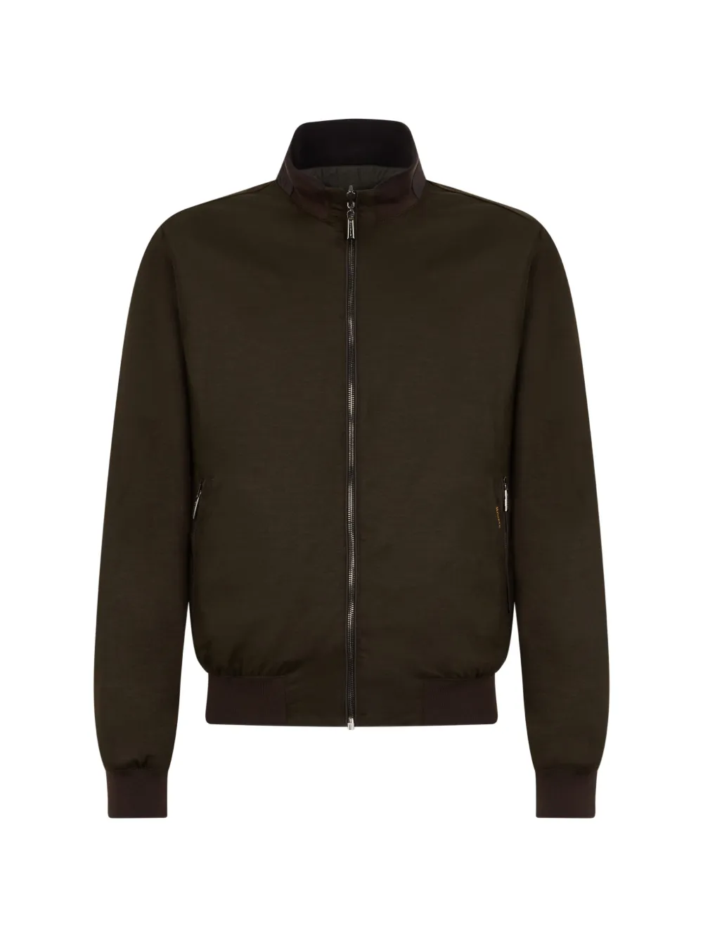 Moorer padded high-neck bomber jacket - Green