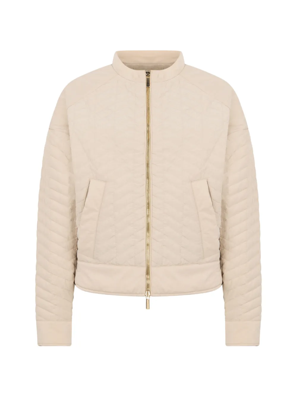 Moorer zip quilted jacket - Toni neutri