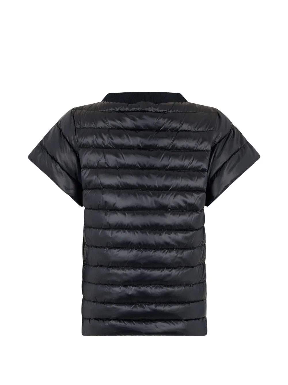 Moorer Gestreept T-shirt Zwart