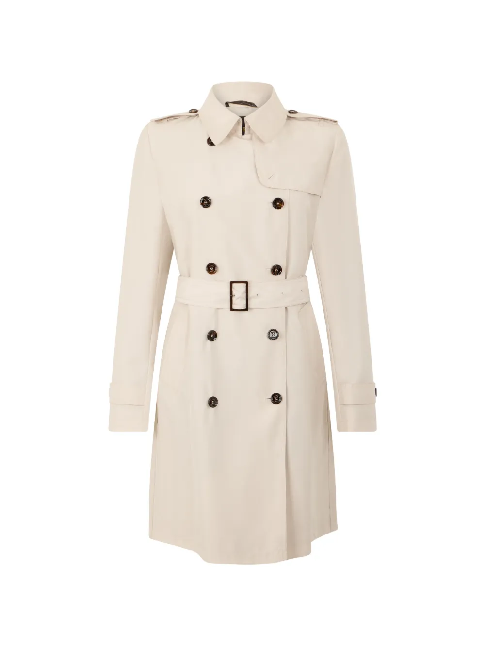 Moorer belt double-breasted trench - Toni neutri