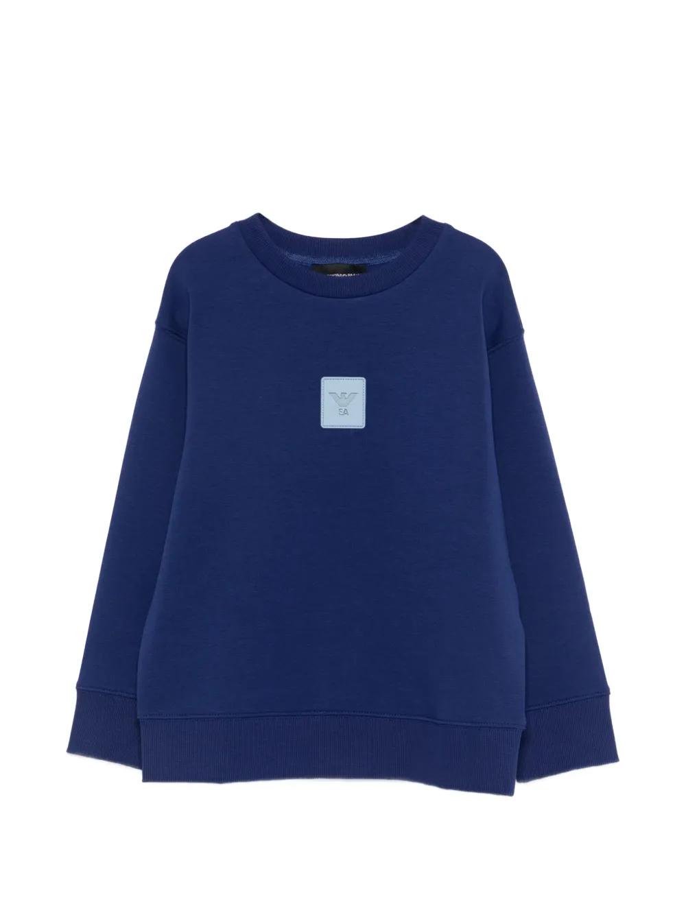 Emporio Armani Kids logo-detail sweatshirt - Blu