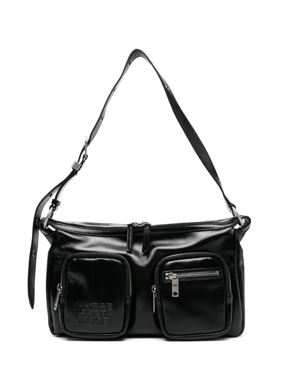 Marge Sherwood logo-embossed shoulder bag - Nero