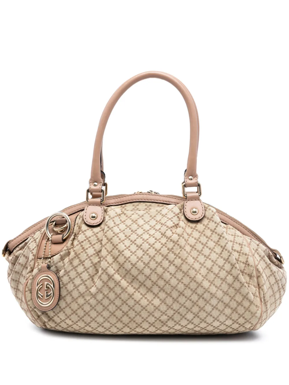Gucci Pre-Owned 2000-2015 Diamante Canvas Sukey satchel - Marrone