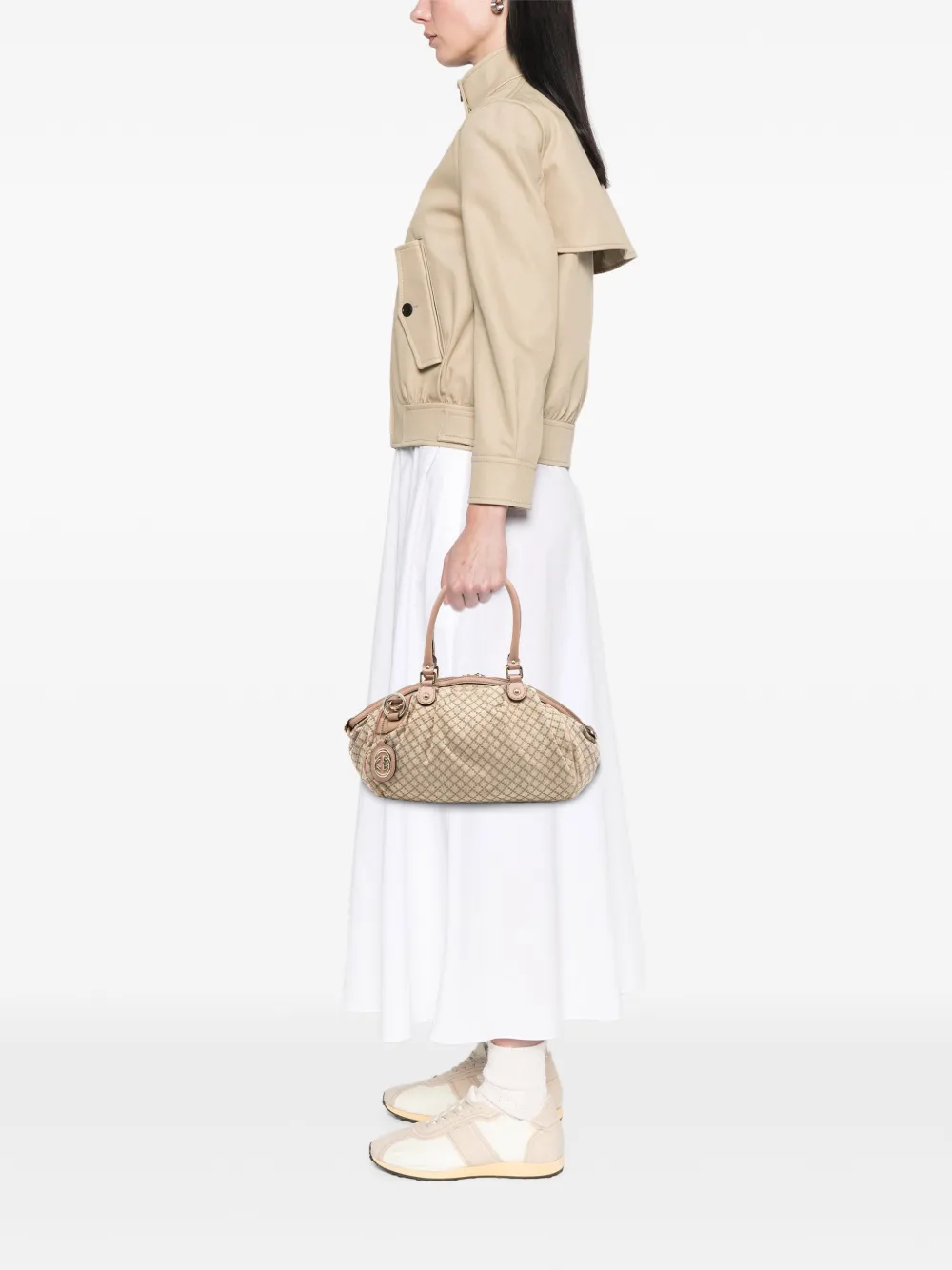 Gucci Pre-Owned 2000-2015 디아망테 캔버스 수키 사첼 백 | Pre-Owned