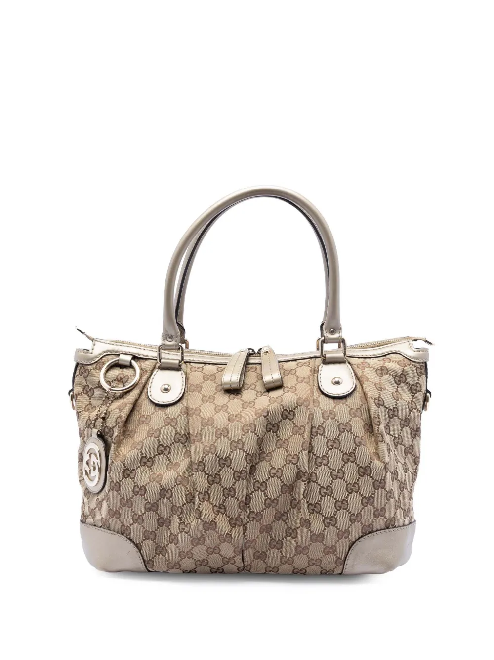 Gucci Pre-Owned Borsa a tracolla Sukey in tela GG 2016-2026 - Marrone