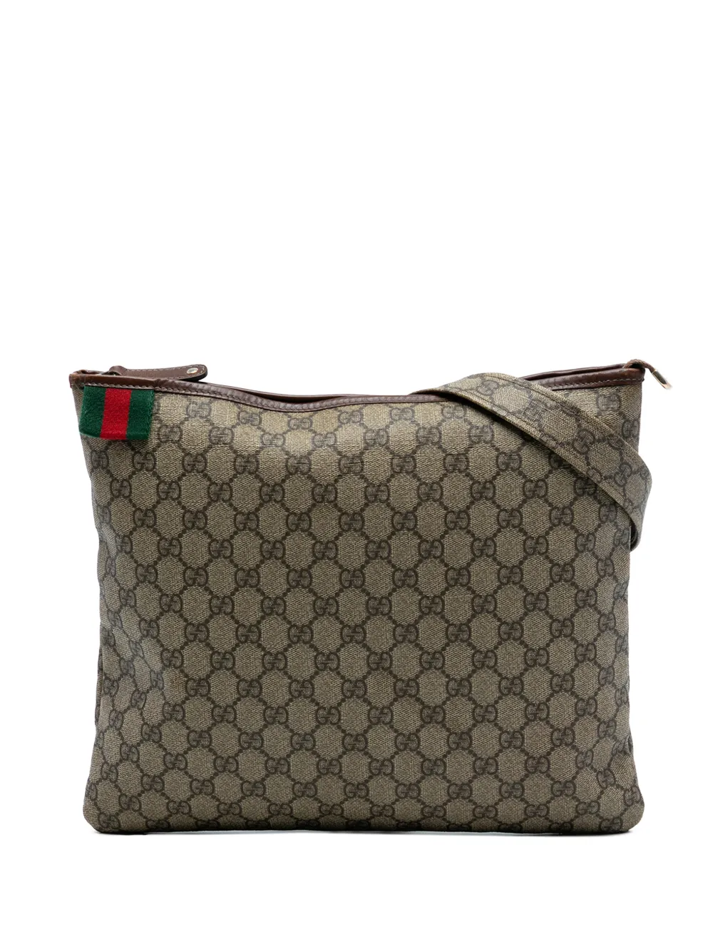 Gucci Pre-Owned 2016-2026 GG Supreme Web crossbody bag - Marrone