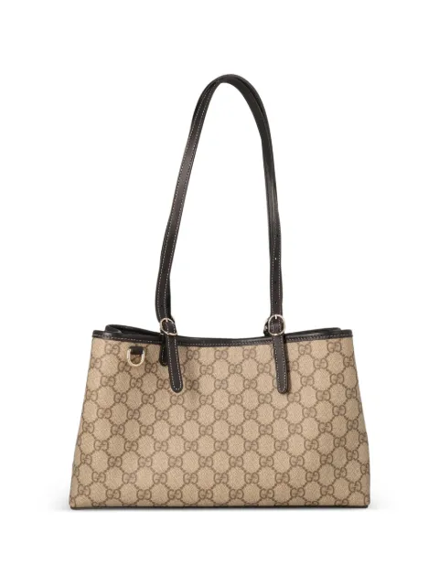 Gucci Pre-Owned small Emblem GG supreme tote bag