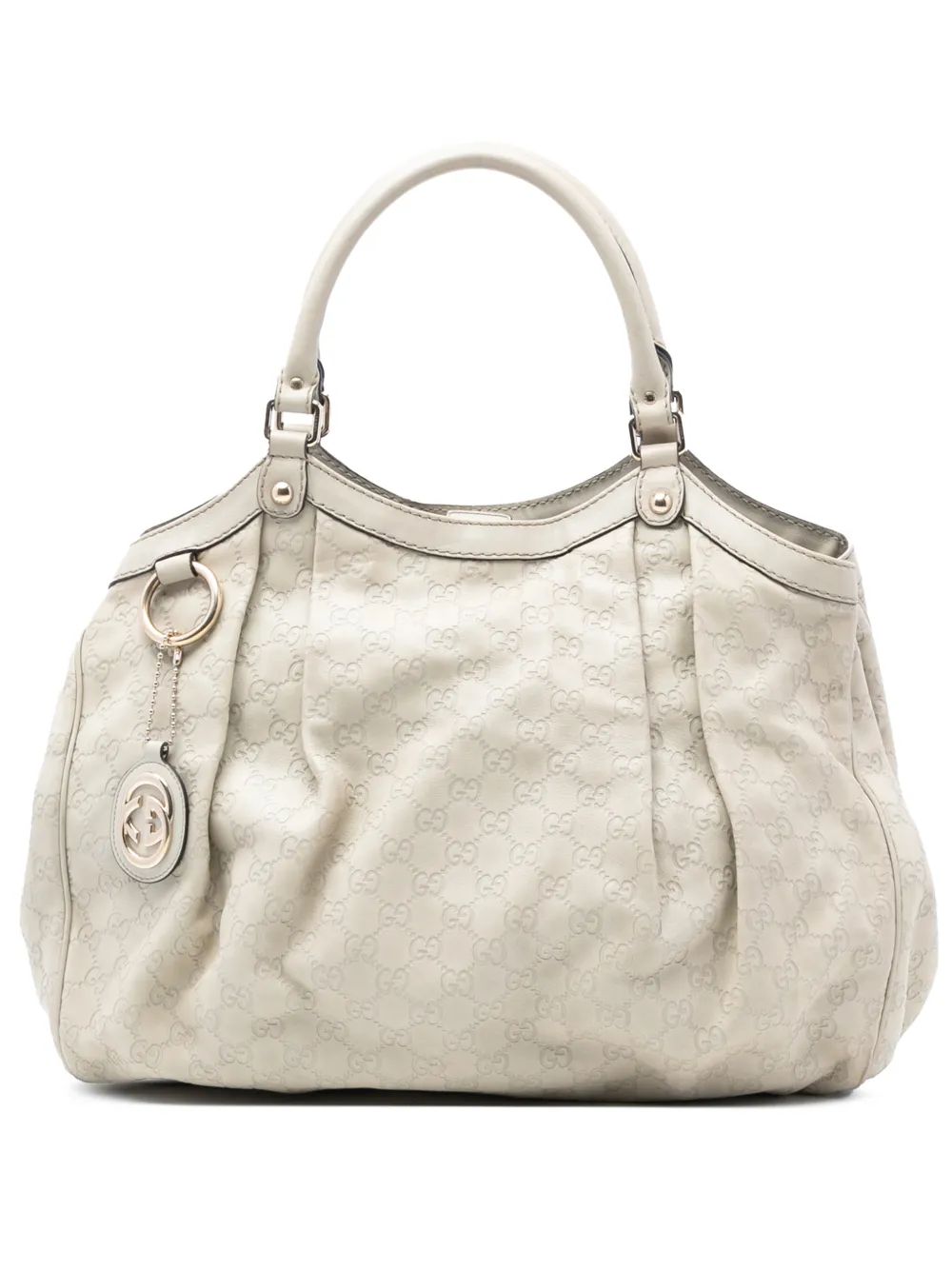 Gucci Pre-Owned 2016-2025 Large Guccissima Sukey tote bag - Bianco